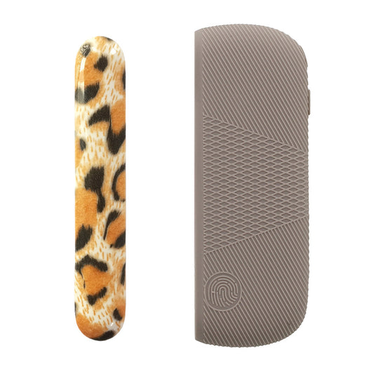 IQOS Iluma  Case – Graues Leopardendesign  | ChromaCase