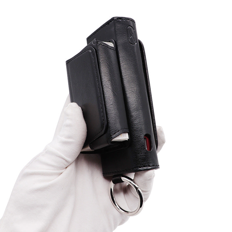 IQOS Iluma Prime Case – Schwarzes Lederdesign | ChromaCase